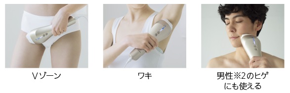 パナソニック　ケアできる部位